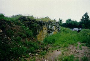 Remains of the guestbunker in the centre of Rodert