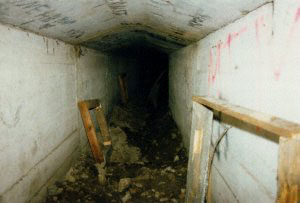One of the many underground tunnels