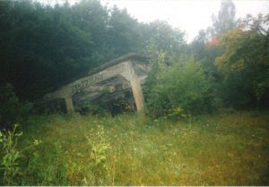 Remains of a ammunition bunker